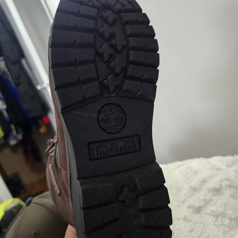 Timberland Men's Brown and Green Hiking Boots